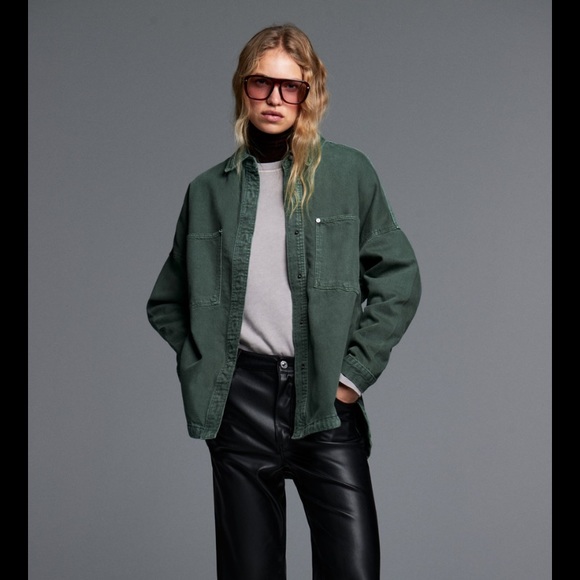 Zara Pocket Denim Overshirt 